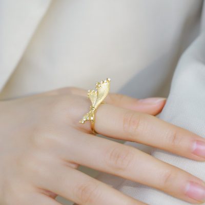 Nhẫn Bạc Nữ đính đá CZ Hình Chiếc Vay Công Chúa Isabella LILI 180848 5