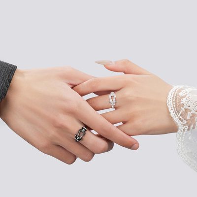 Nhẫn đôi Bạc đính đá CZ Eleanor LILI 180864 7