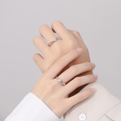 Nhẫn đôi Bạc đính đá CZ Mũi Tên Tình Yêu Chloe LILI 180873 4