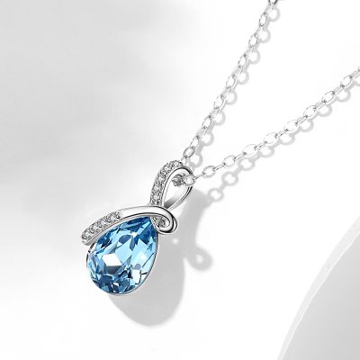 Dây Chuyền Bạc Nữ Giọt Nước đính Pha Lê Swarovski Zoey LILI 918736 21