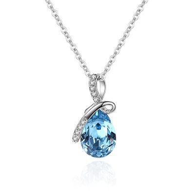 Dây Chuyền Bạc Nữ Giọt Nước đính Pha Lê Swarovski Zoey LILI 918736 23