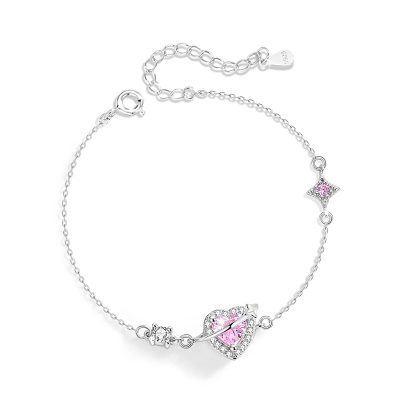 Lắc Tay Bạc Nữ đính đá CZ Sao Băng Tình Yêu Starlight LILI 217214 3