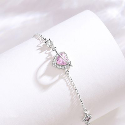 Lắc Tay Bạc Nữ đính đá CZ Sao Băng Tình Yêu Starlight LILI 217214 4