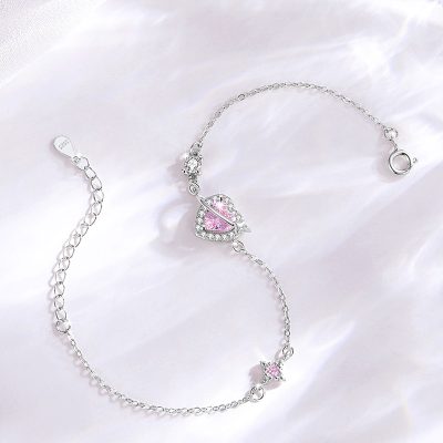 Lắc Tay Bạc Nữ đính đá CZ Sao Băng Tình Yêu Starlight LILI 217214 5