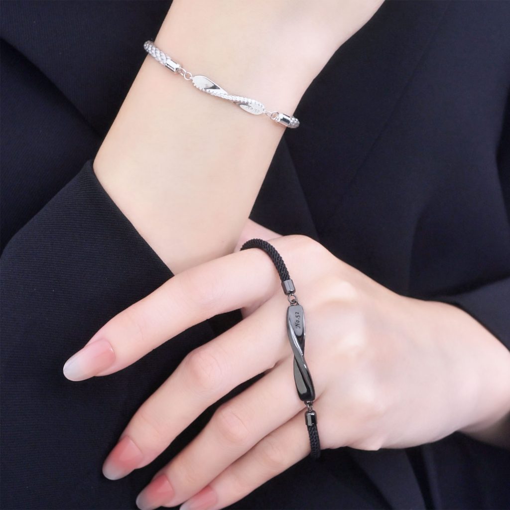 Lắc Tay Bạc Cặp đôi Tình Yêu Forever Love LILI 986852