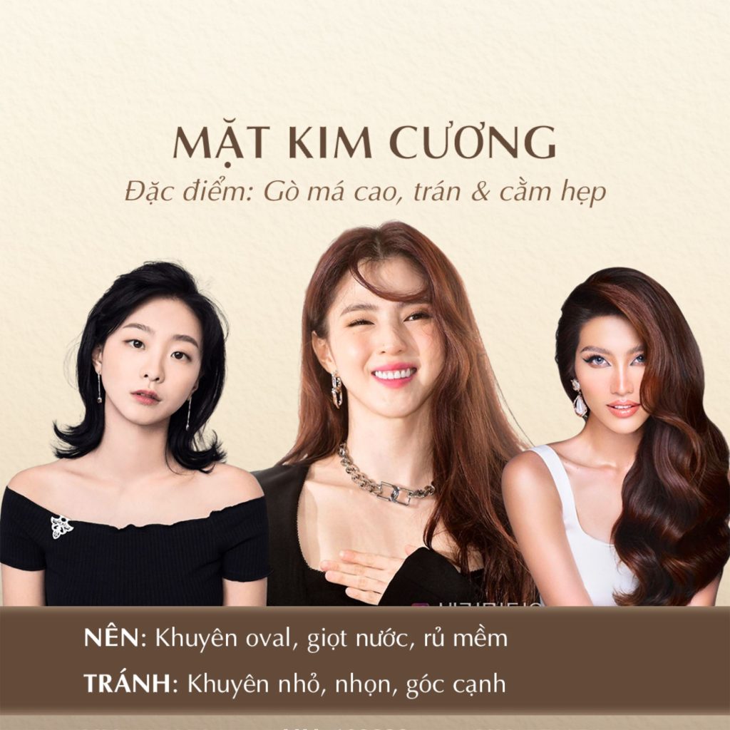 Tips Chọn Khuyên Tai Theo Dáng Mặt Mặt Kim Cương