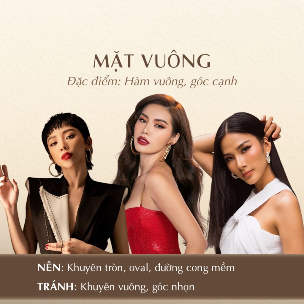 Tips Chọn Khuyên Tai Theo Dáng Mặt Mặt Vuông