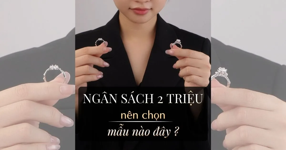 Nhẫn Nữ Tầm 2 Triệu: Chọn Kalani Hay Moissanite?