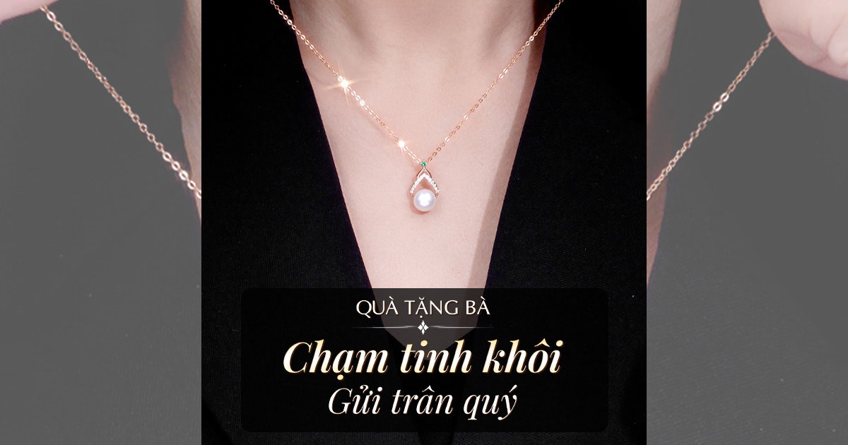 Quà Tặng Bà Ý Nghĩa: Dây Chuyền Ngọc Trai LiLi Tinh Tế