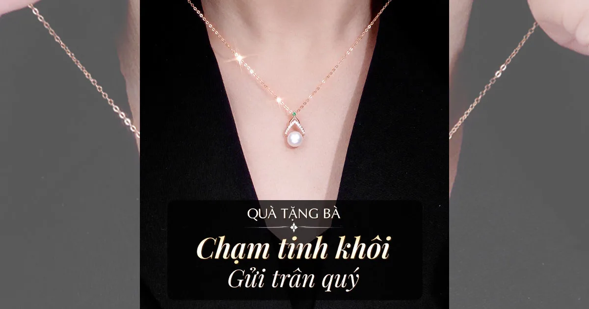 Quà Tặng Bà Ý Nghĩa: Dây Chuyền Ngọc Trai LiLi Tinh Tế